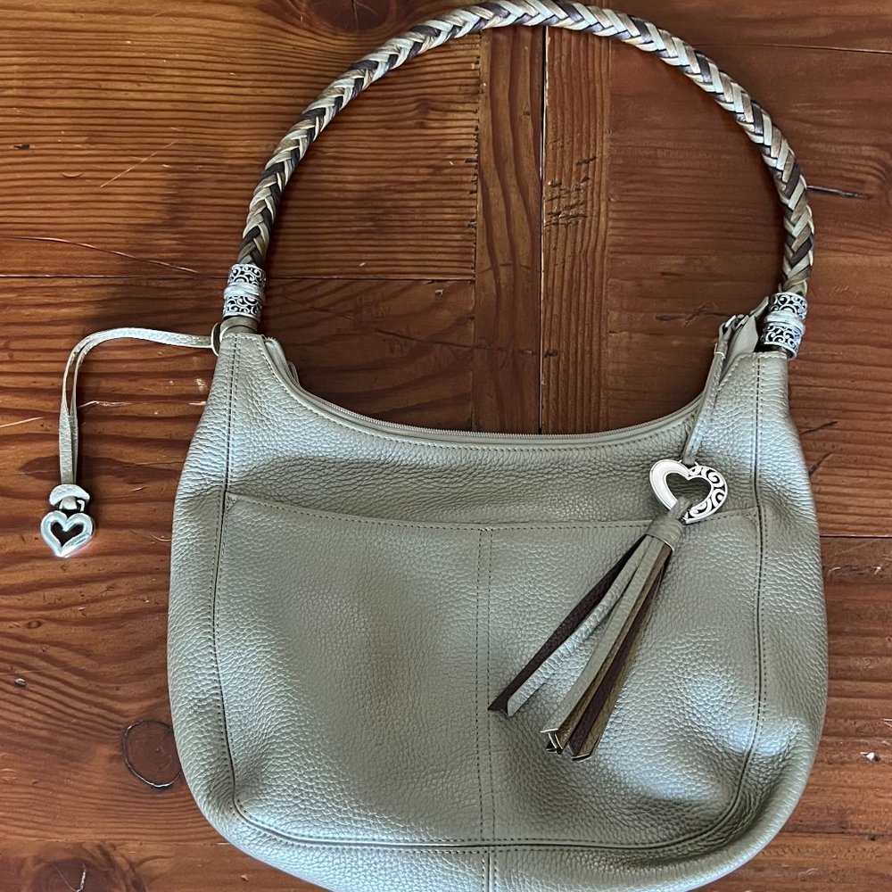 Brighton Barbados Hobo Handbag Gold EUC
